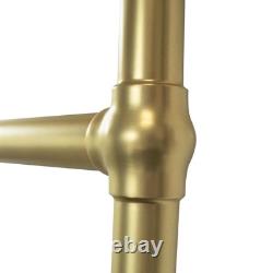 Traditional Brass Towel Rail Radiator Heated Bathroom 500mm x 750mm Alice
