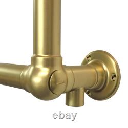 Traditional Brass Towel Rail Radiator Heated Bathroom 500mm x 750mm Alice