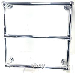 Traditional Heated Towel Rail Chrome 682 x 675 x 140mm (Small Surface Marks)