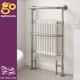 Traditional Nickel Heated Towel Rail Bathroom Column Designer Radiator 94x60cm