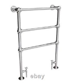 Traditional Towel Radiator Rail 966mm x 673mm Designer Chrome 728 BTU Clearance