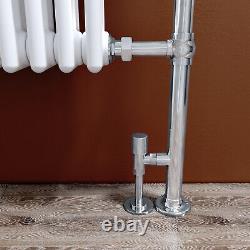 Traditional Towel Radiator Victorian Column Bathroom Heated Rads 963x673mm