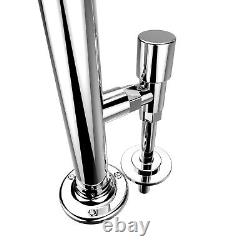 Traditional Towel Rail Radiator Bathroom Column Heated Rads White Chrome 963x673