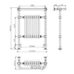 Traditional Towel Rail Radiator Warmer Bathroom Heated Designer Column Chrome Traditional Towel Rail Radiator Warmer Bathroom Heated Designer Column Chrome