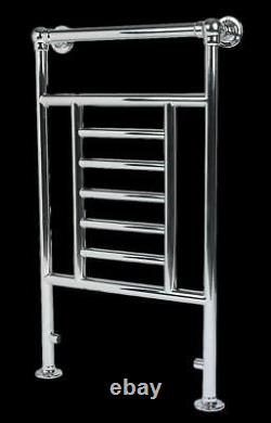 Traditional Victorian 676Btu Bathroom Towel Radiator (H)914 x (W)535mm-Chrome