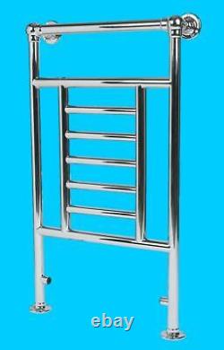 Traditional Victorian 676Btu Bathroom Towel Radiator (H)914 x (W)535mm-Chrome