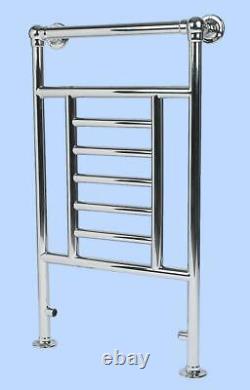 Traditional Victorian 676Btu Bathroom Towel Radiator (H)914 x (W)535mm-Chrome