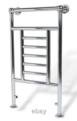 Traditional Victorian 676Btu Bathroom Towel Radiator (H)914 x (W)535mm-Chrome