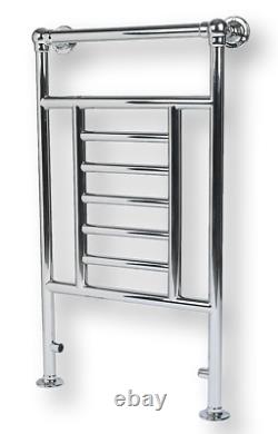 Traditional Victorian 676Btu Bathroom Towel Radiator (H)914 x (W)535mm-Chrome