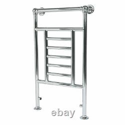 Traditional Victorian 676Btu Bathroom Towel Radiator (H)914 x (W)535mm-Chrome