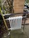 Traditional Victorian Bathroom Heated Towel Radiator White/chrome 930mm X 630mm