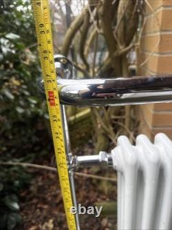 Traditional Victorian Bathroom Heated Towel Radiator White/Chrome 930mm X 630mm