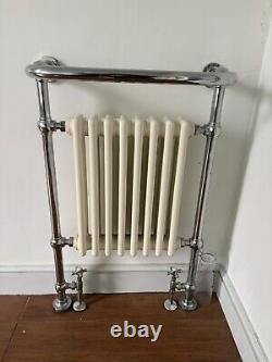 Traditional Victorian Style Heated Towel Rail and Iron Column Radiator Cotswold