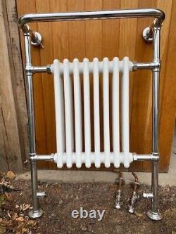 Traditional heated towel rail with integral radiator