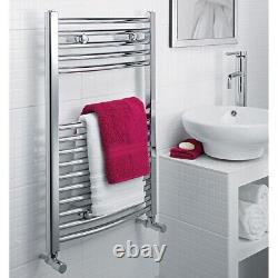 Ultraheat Chelmsford Arched Chrome Heated Towel Rail Warmer 900mm X 420mm