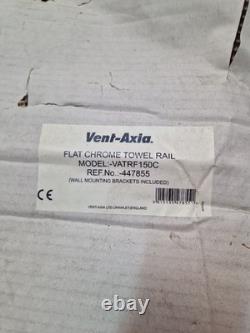 Vent-Axia Flat Chrome Heated Towel Rail VATRF150C 700 x 400mm 150W Wall Mounted