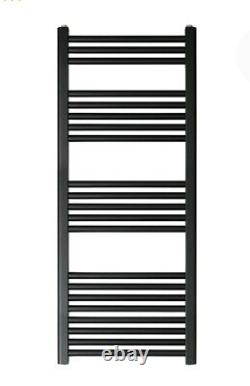 Vertical Bathroom Towel Rail Radiator Black 1200x500mm RRP £174.00