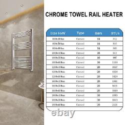 Vertical Heated Towel Rail Radiator Ladder Bathroom Radiator 128 Sizes