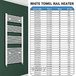 Vertical Heated Towel Rail Radiator Ladder Bathroom Radiator 128 Sizes