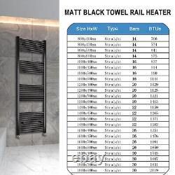 Vertical Heated Towel Rail Radiator Ladder Bathroom Radiator 128 Sizes