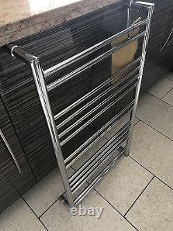 Vogue Polished Chrome Heated Towel Rail 870mm H x 495mm W