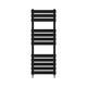 Waterline Flat Panel Heated Towel Rail Vanto Black 1200 X 600mm