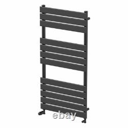 Waterline Flat Panel Heated Towel Rail Vanto Black 1200 x 600mm