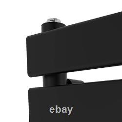 Waterline Flat Panel Heated Towel Rail Vanto Black 1200 x 600mm
