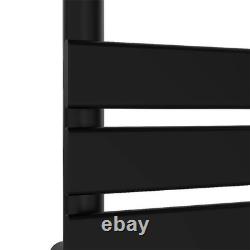 Waterline Flat Panel Heated Towel Rail Vanto Black 1200 x 600mm