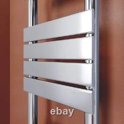 Waterline Flat Panel Heated Towel Rail Vanto Chrome 1200 x 600mm