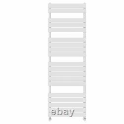 White Bathroom Flat Panel Towel Rail Designer Radiator Warmer Heating Rads