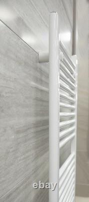 White Bathroom Heated Towel Rail Radiator Straight Ladder Heating Rad 1800x500