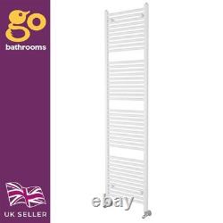 White Bathroom Heated Towel Rail Radiator Straight Ladder Heating Rad 1800x500