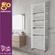 White Double Bathroom Radiator Panel Heated Towel Ladder Towel Warmer 1600x550mm