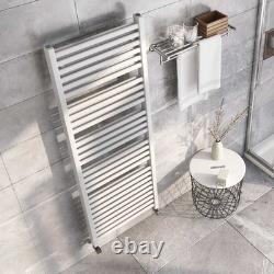 White Double Bathroom Radiator Panel Heated Towel Ladder Towel Warmer 1600x550mm