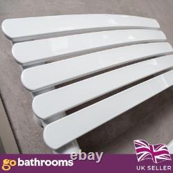White Flat Panel Bathroom Radiator Durable Heated Towel Rail 1600x500mm