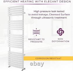 White Flat Panel Bathroom Radiator Durable Heated Towel Rail 1600x500mm