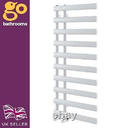 White Offset Bathroom Radiator Heated Towel Rail Tall Heater 161x50cm