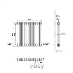 White Radiator Vertical Horizontal Traditional 2 3 Column Cast Iron Style Rads