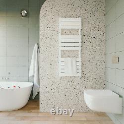 White Towel Rails Bathroom Radiator Designer Flat Panel Heated Ladder Rads UK