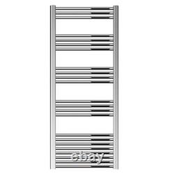Yarnfield Straight Heated Heated Towel Rail Radiator, 502W, 600 x 1500mm, Chrome