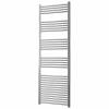 York Chrome Central Heating Heated Towel Rail Flat/straight 300 400 500 600 Wide