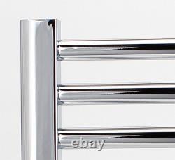 York Chrome Wifi Controlled Electric Heated Straight Towel Rails