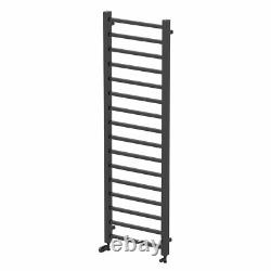 Barre chauffante à serviettes Solaro Square en noir mat 1600 x 500 mm