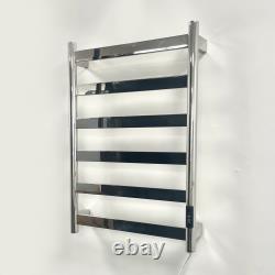 Barre chauffante pour serviettes en acier inoxydable Fala Dry de 700 mm de hauteur