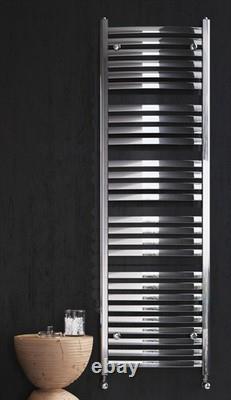 Barre de Serviette Chauffante Chrome Radiateur de Salle de Bain Échelle Argent H1800 x L500mm