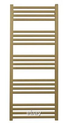 Barre de serviette chauffante Crosswater MPRO 480 x 1140 mm effet laiton brossé doré