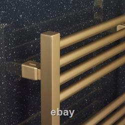 Barre de serviette chauffante Crosswater MPRO 480 x 1140 mm effet laiton brossé doré