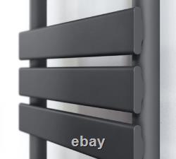 Barre de serviette chauffante à panneau plat 1600mm x 600mm en gris anthracite