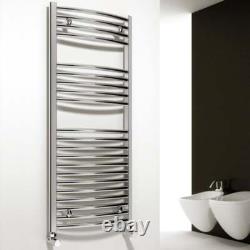 Barre de serviette chauffante courbée Reina Diva 1000 mm H x 500 mm L Chrome